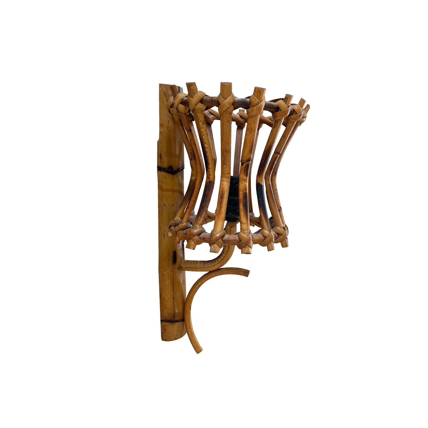 Italian Lantern Bamboo Wall Lights - 3 Available