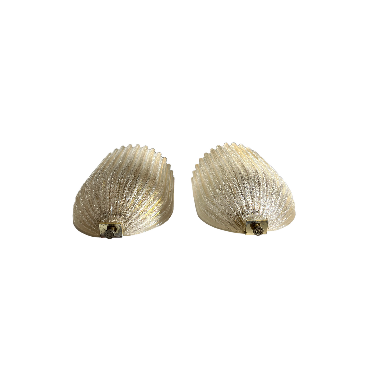 Fluted Barovier Toso Wall Sconces with 24kt Gold - 3 Available
