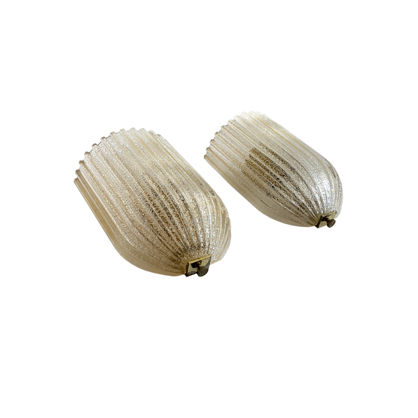 Fluted Barovier Toso Wall Sconces with 24kt Gold - 3 Available