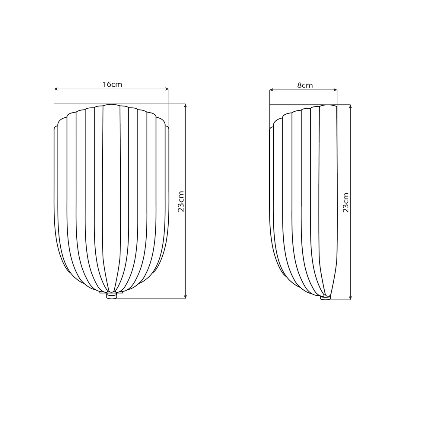 Fluted Barovier Toso Wall Sconces with 24kt Gold - 3 Available