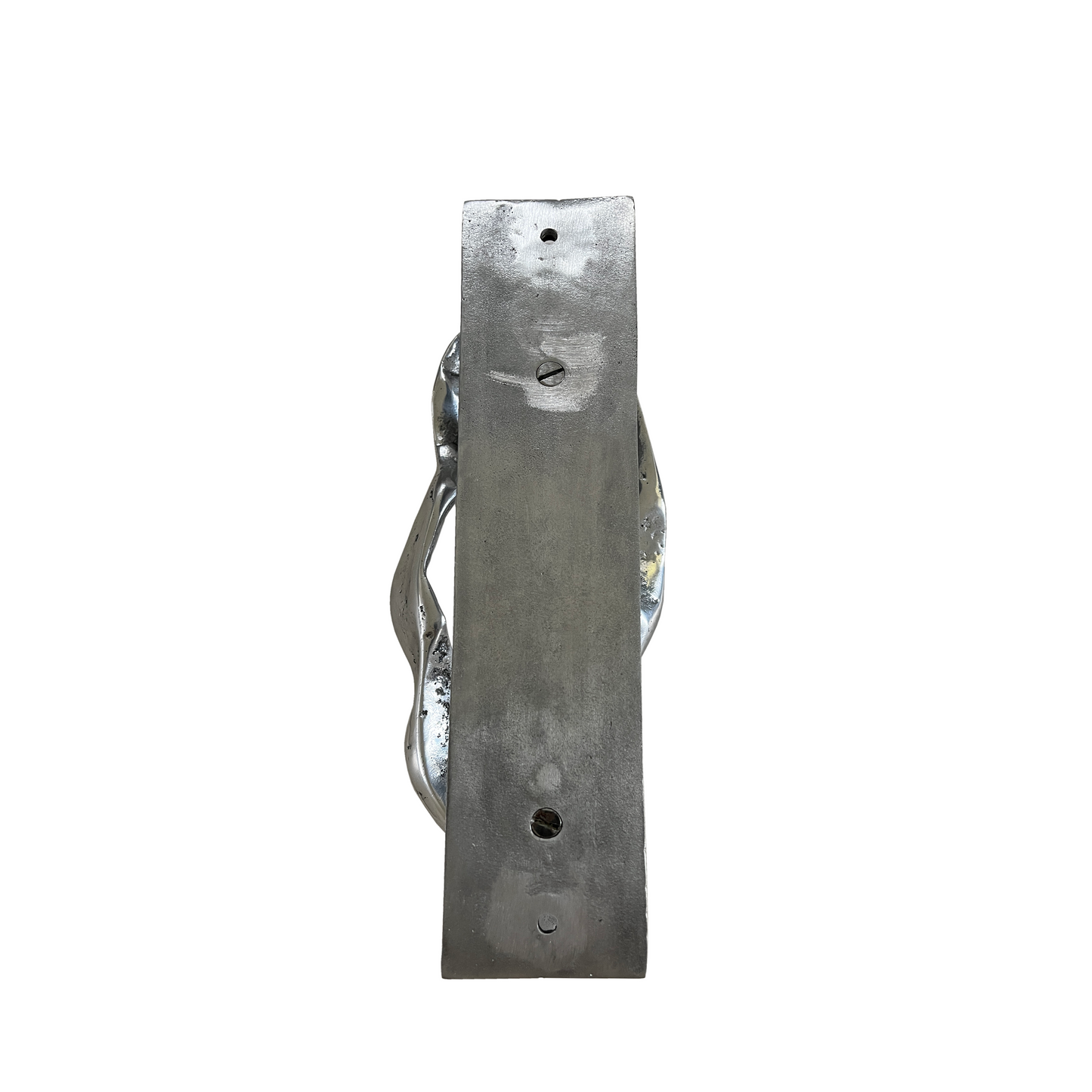 Pair of David Marshall Aluminium Door Handles - close up
