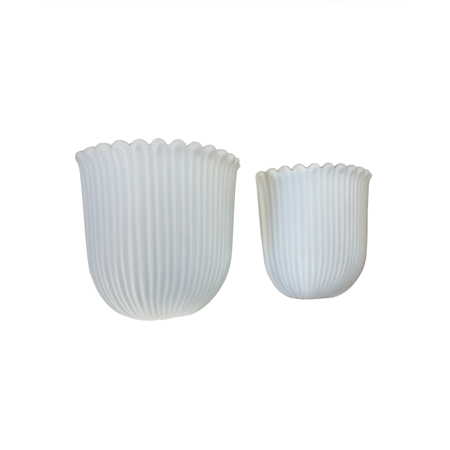 A Pair of Opal Glass Glashütte Limburg