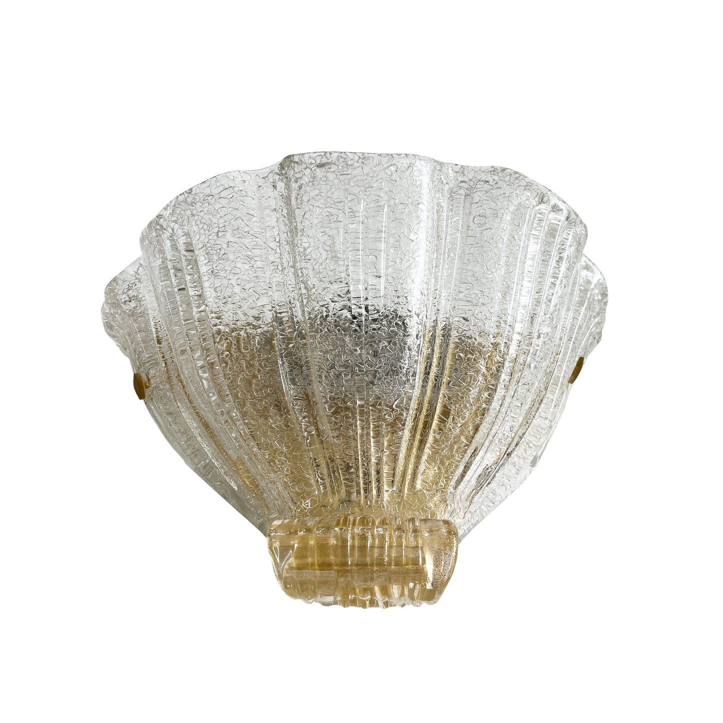 Large Barovier Toso Murano Glass Clam - 3 Available