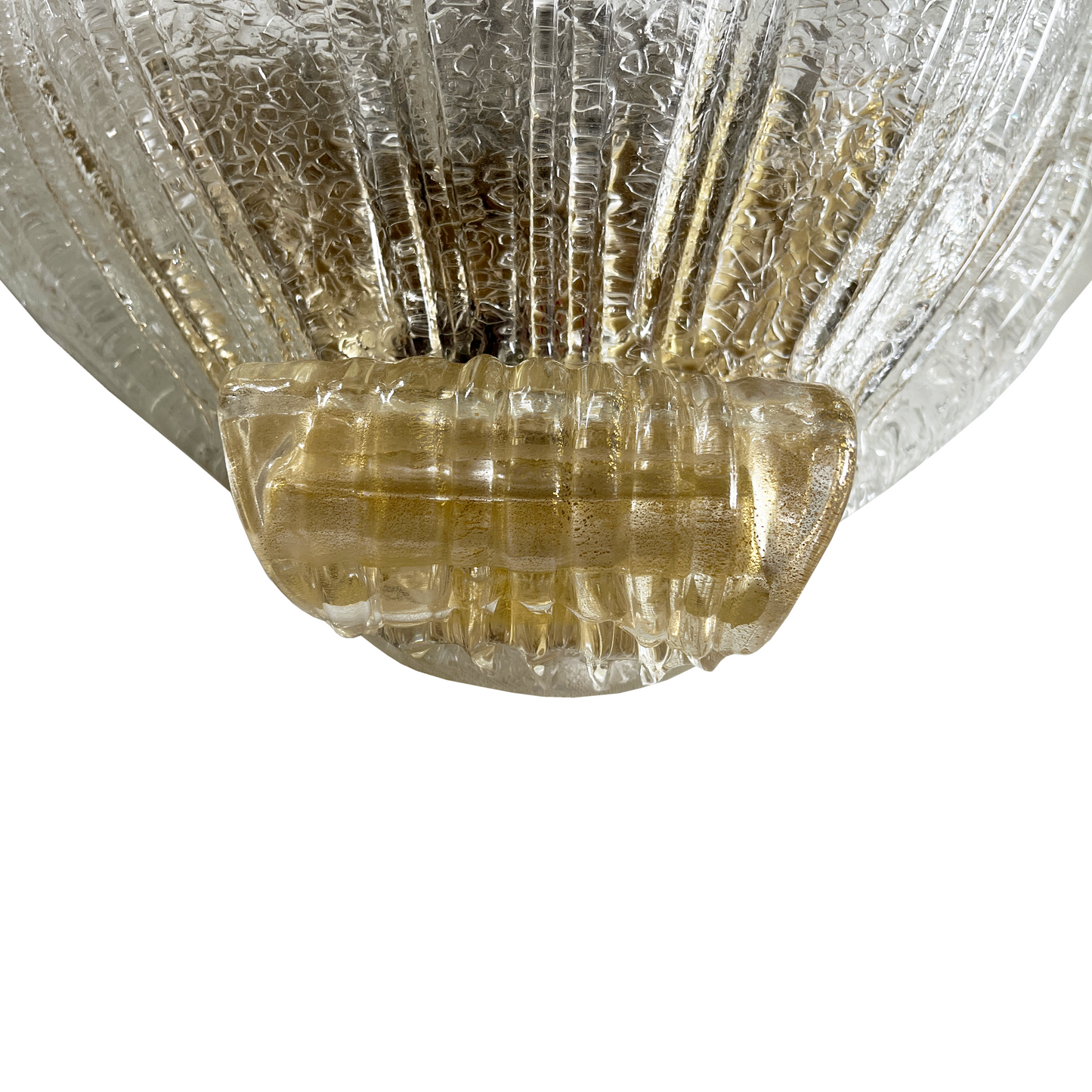 Large Barovier Toso Murano Glass Clam - 3 Available