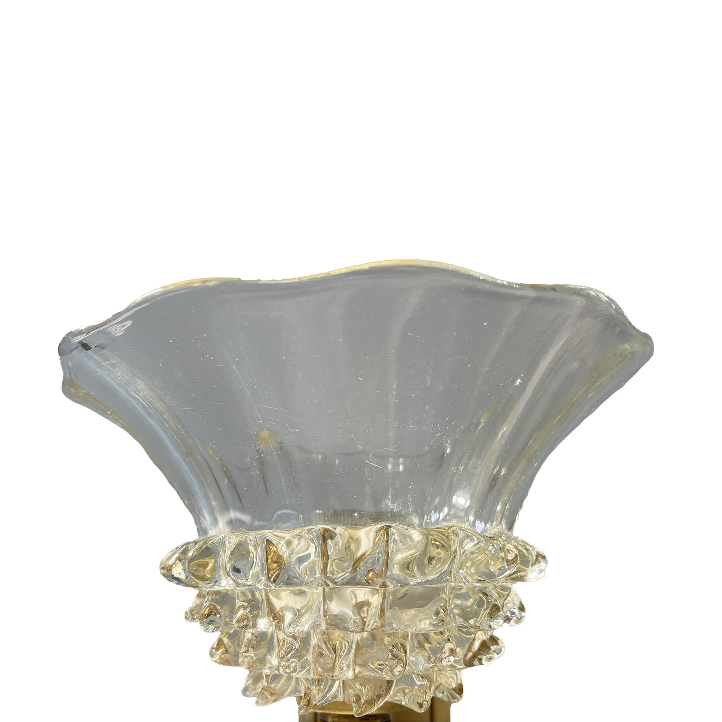 Vintage Half Rostrato Glass Sconce - additional view