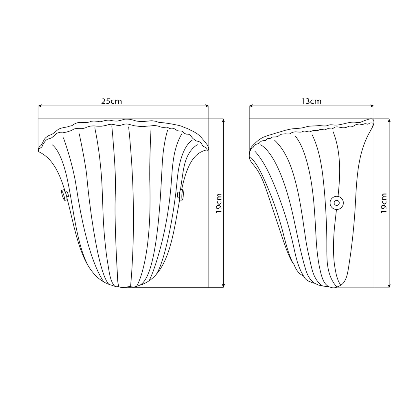 Pair of Murano Scavo Sconces in White - additional view