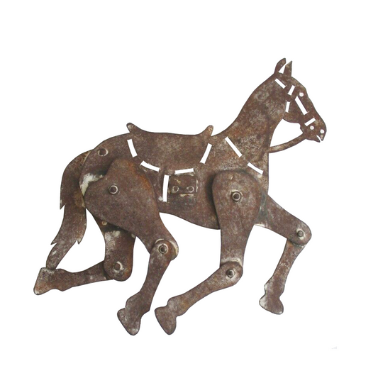 Vintage Iron Articulated Horse Weather Vane