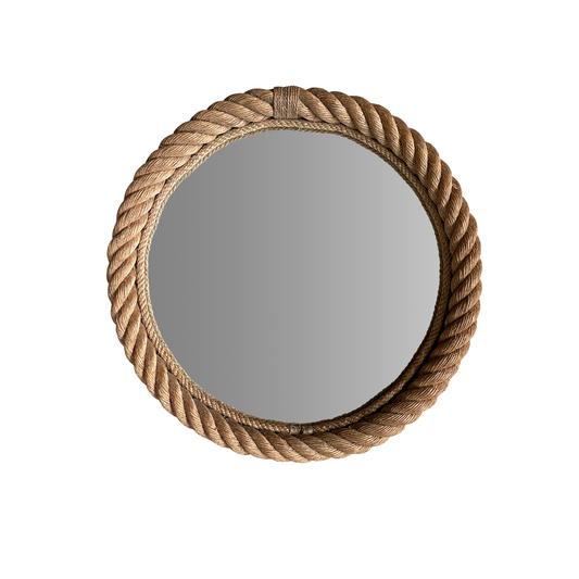 Vintage Rope Mirror by Audoux & Minet