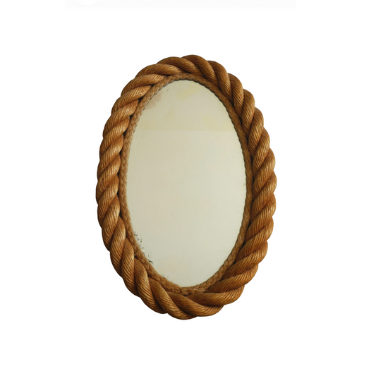 Elliptical Rope Mirror by Adrien Audoux and Frida Minet