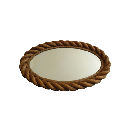 Elliptical Rope Mirror by Adrien Audoux and Frida Minet