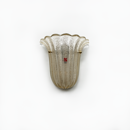 Pair of Barovier & Toso Glass Wall Lights