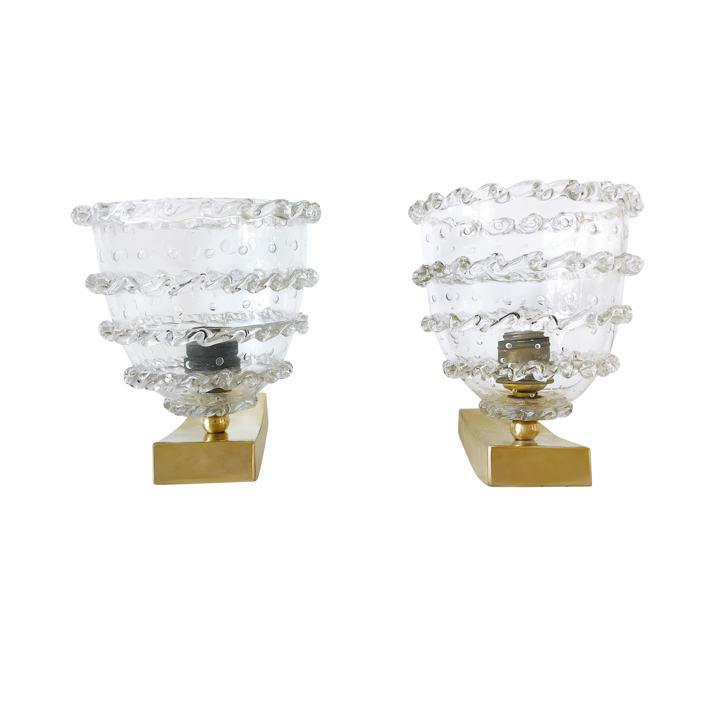 Barovier and Toso Murano Glass Sconces