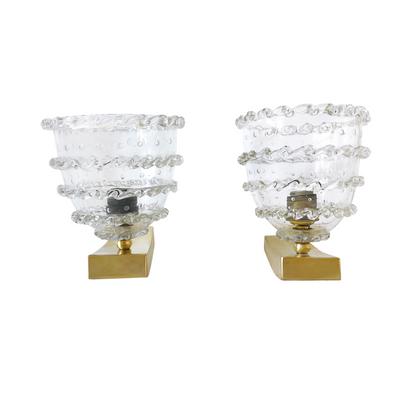 Barovier and Toso Murano Glass Sconces