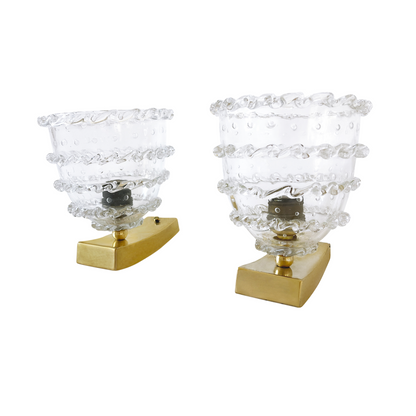Barovier and Toso Murano Glass Sconces