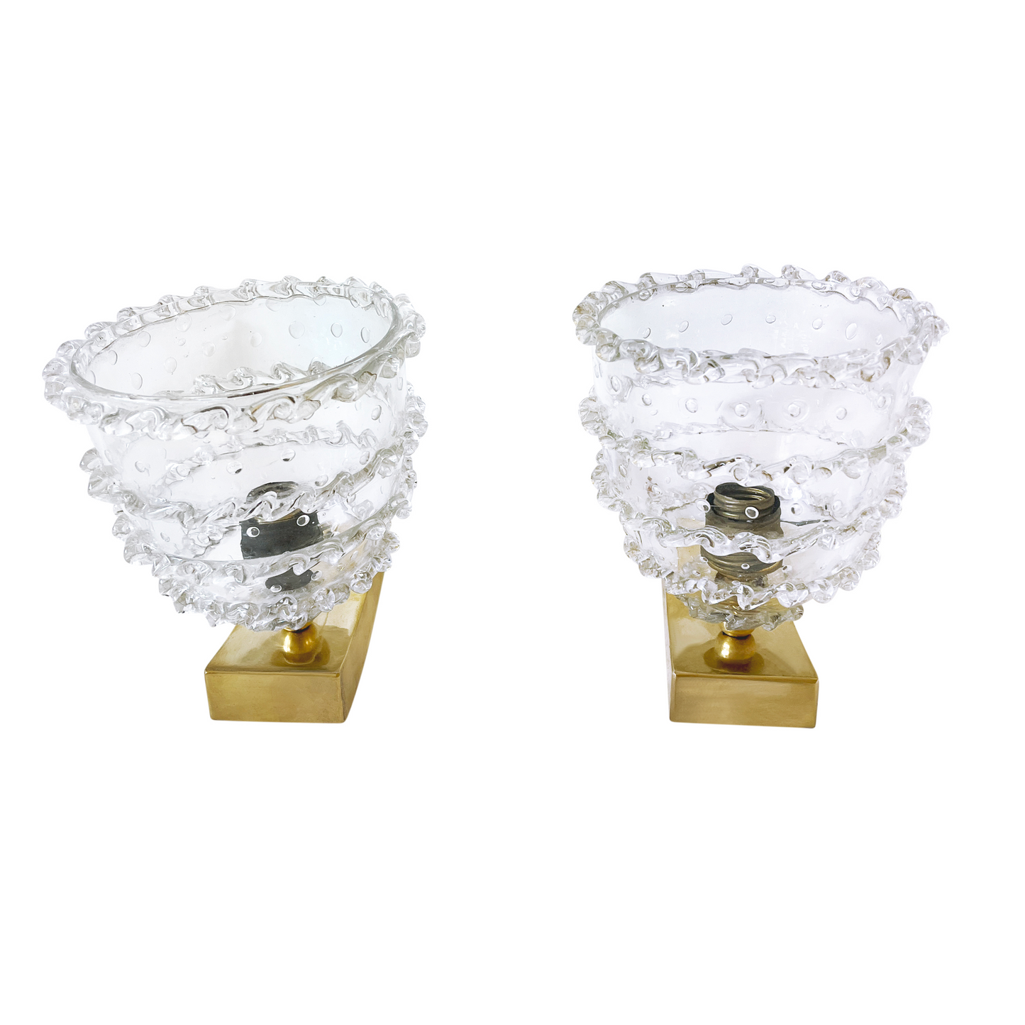 Barovier and Toso Murano Glass Sconces