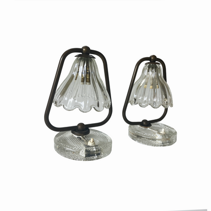 Pair of Bell Shaped Table Lamps by Ercole Barovier - alternate angle