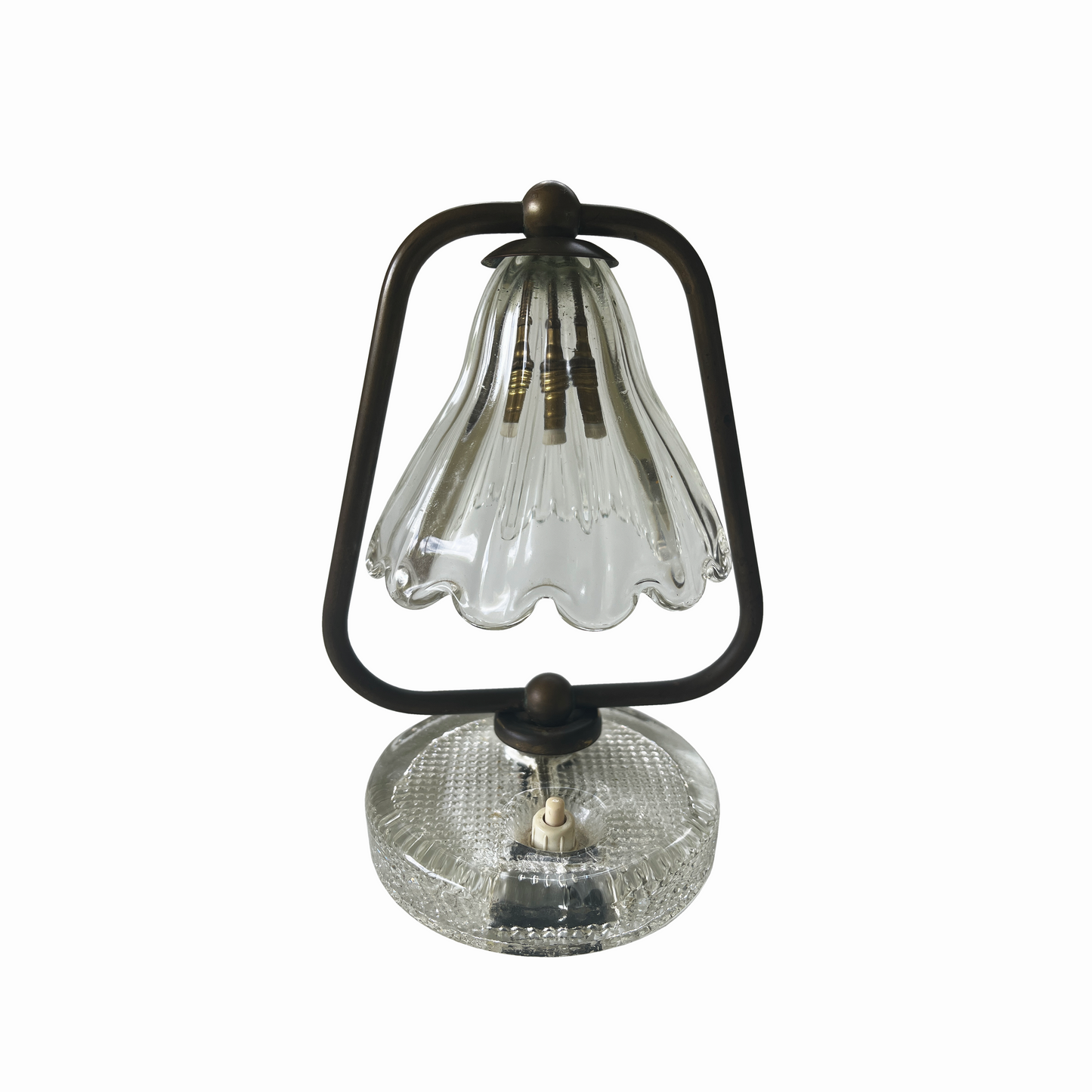 Pair of Bell Shaped Table Lamps by Ercole Barovier - close up