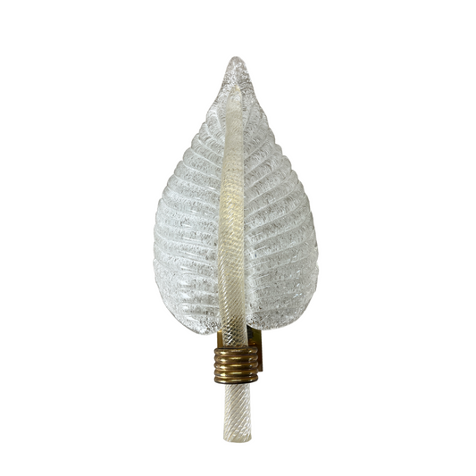 Single Barovier Toso Leaf Wall Light
