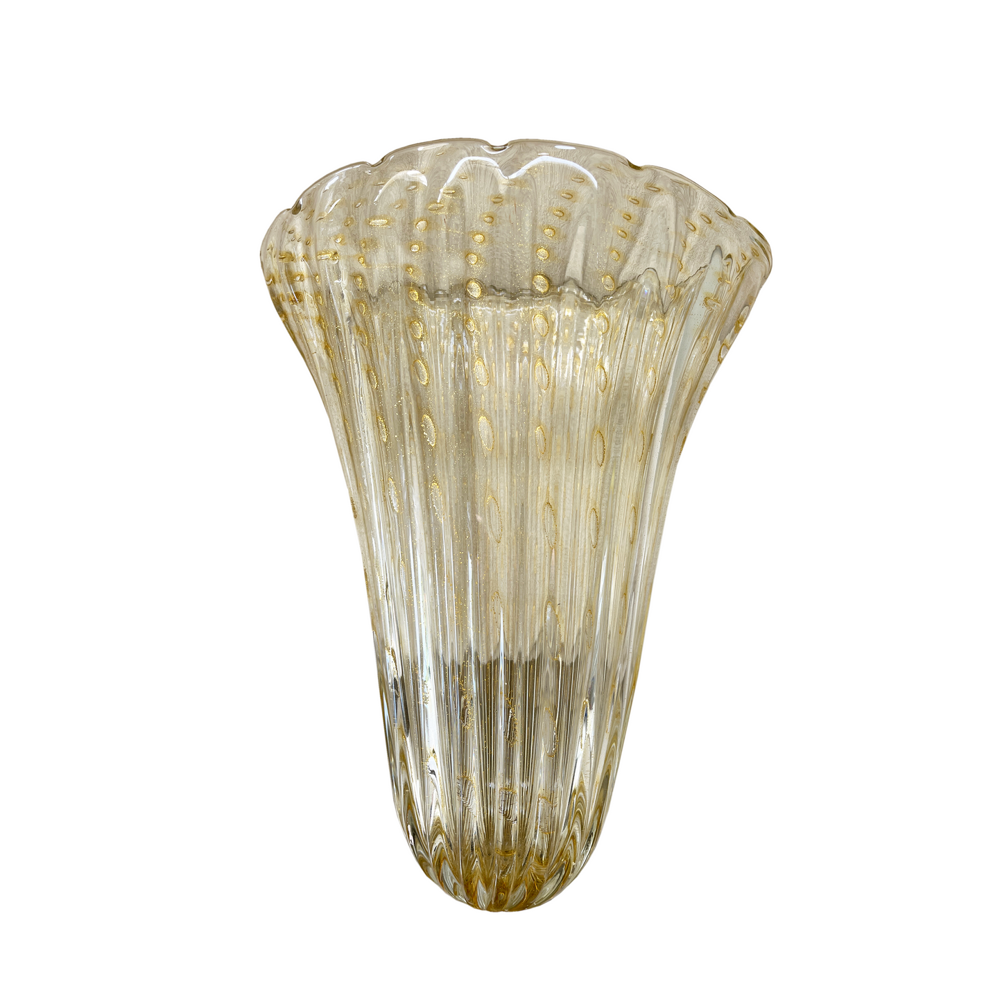 Large Pair of Bullicante Murano Glass Wall Lights