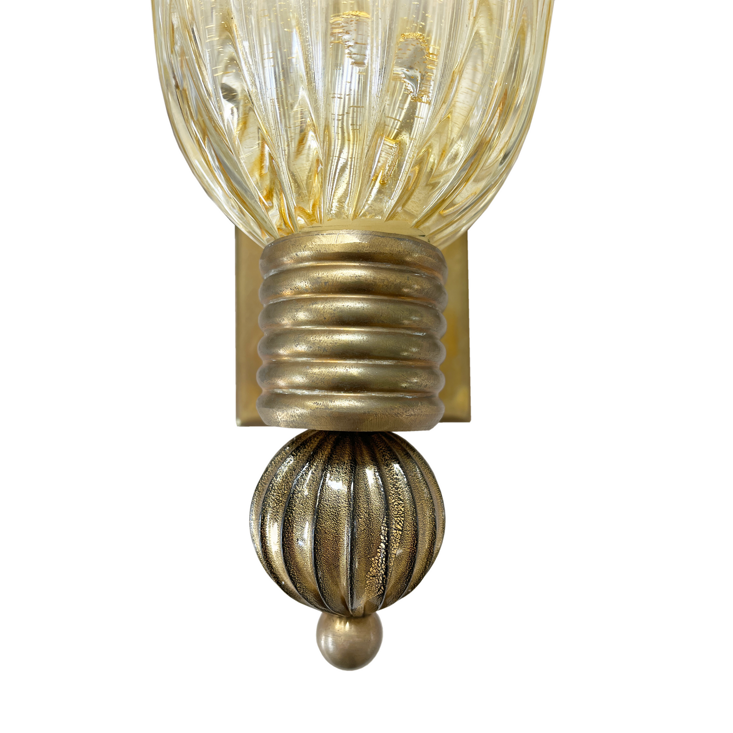Large Pair of Bullicante Murano Glass Wall Lights