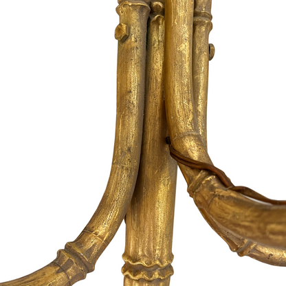 Brass Bamboo 3-Armed Wall Light Jacques Adnet