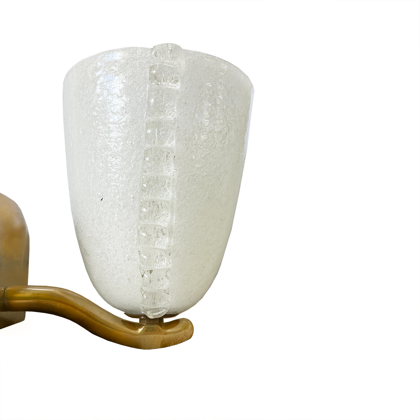 Carlo Scarpa for Venini Murano Glass Sconce - detail view
