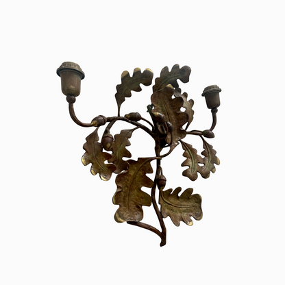Vintage Oak Branch Wall Lights by Ciana - detail view