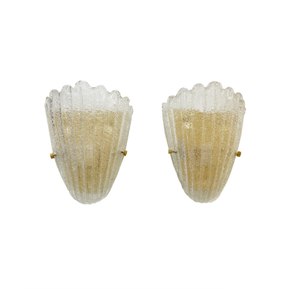 Classic Murano Graniglia Shield Sconces