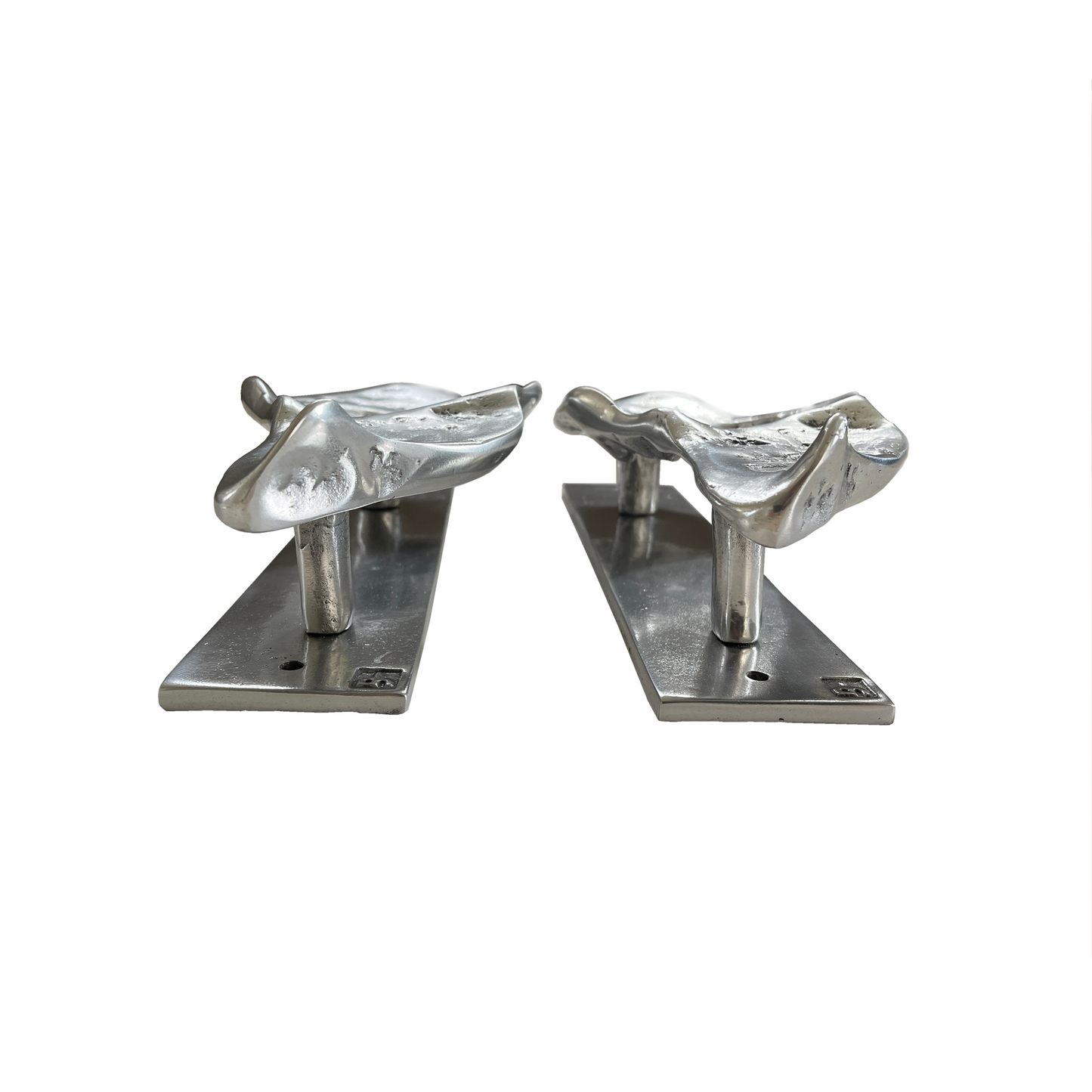 Pair of David Marshall Aluminium Door Handles