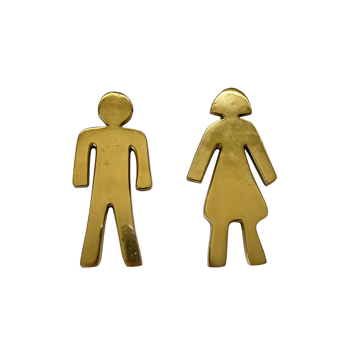 Pair of Male and Female Wall Figures by David Marshall