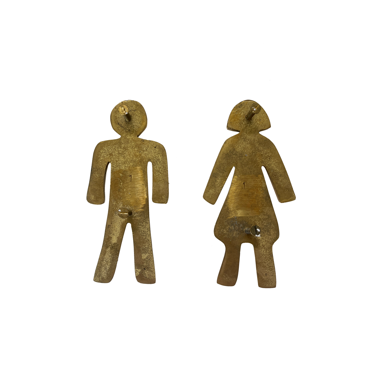 Pair of Male and Female Wall Figures by David Marshall