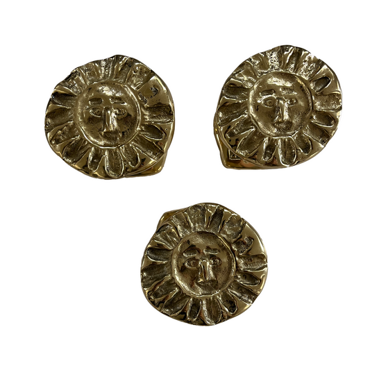 Brass Sun Coat Hooks by David Marshall