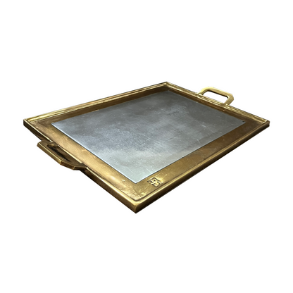 Vintage Brass and Aluminum Tray by Sculptor David Marshall