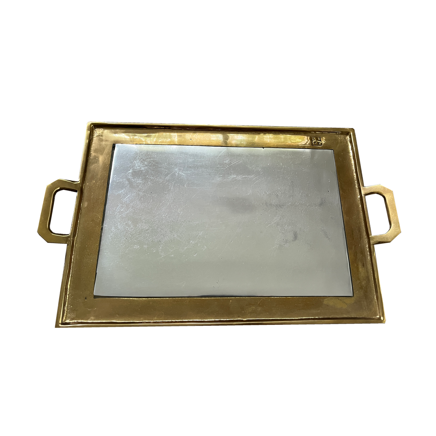 Vintage Brass and Aluminum Tray by Sculptor David Marshall