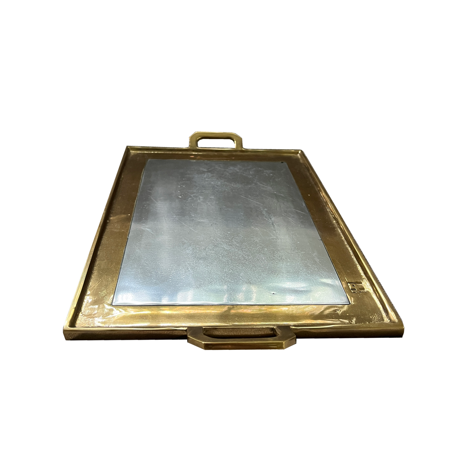 Vintage Brass and Aluminum Tray by Sculptor David Marshall