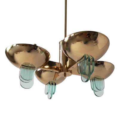 Mid Century 4 Light Chandelier by SCE France