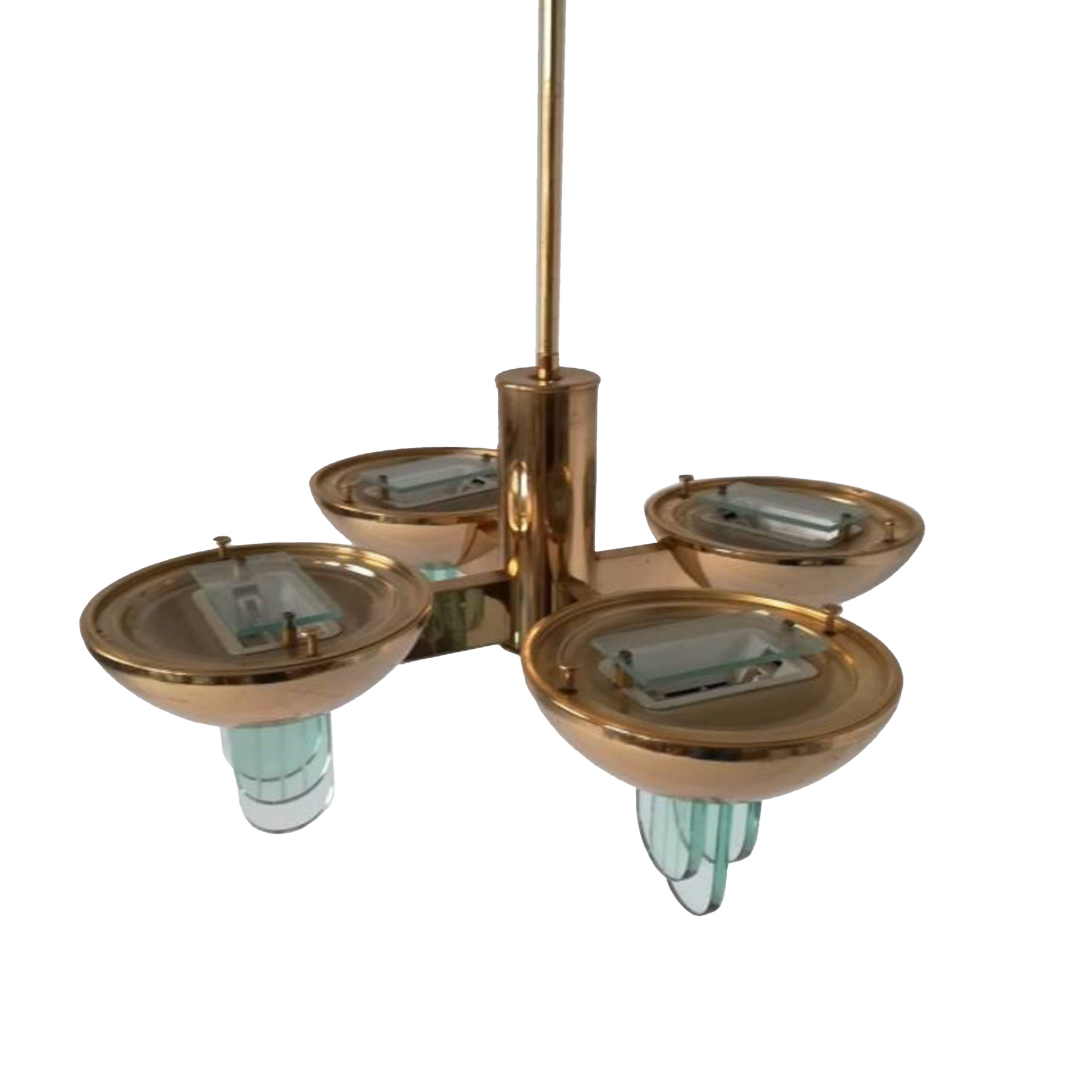Mid Century 4 Light Chandelier by SCE France - detail view