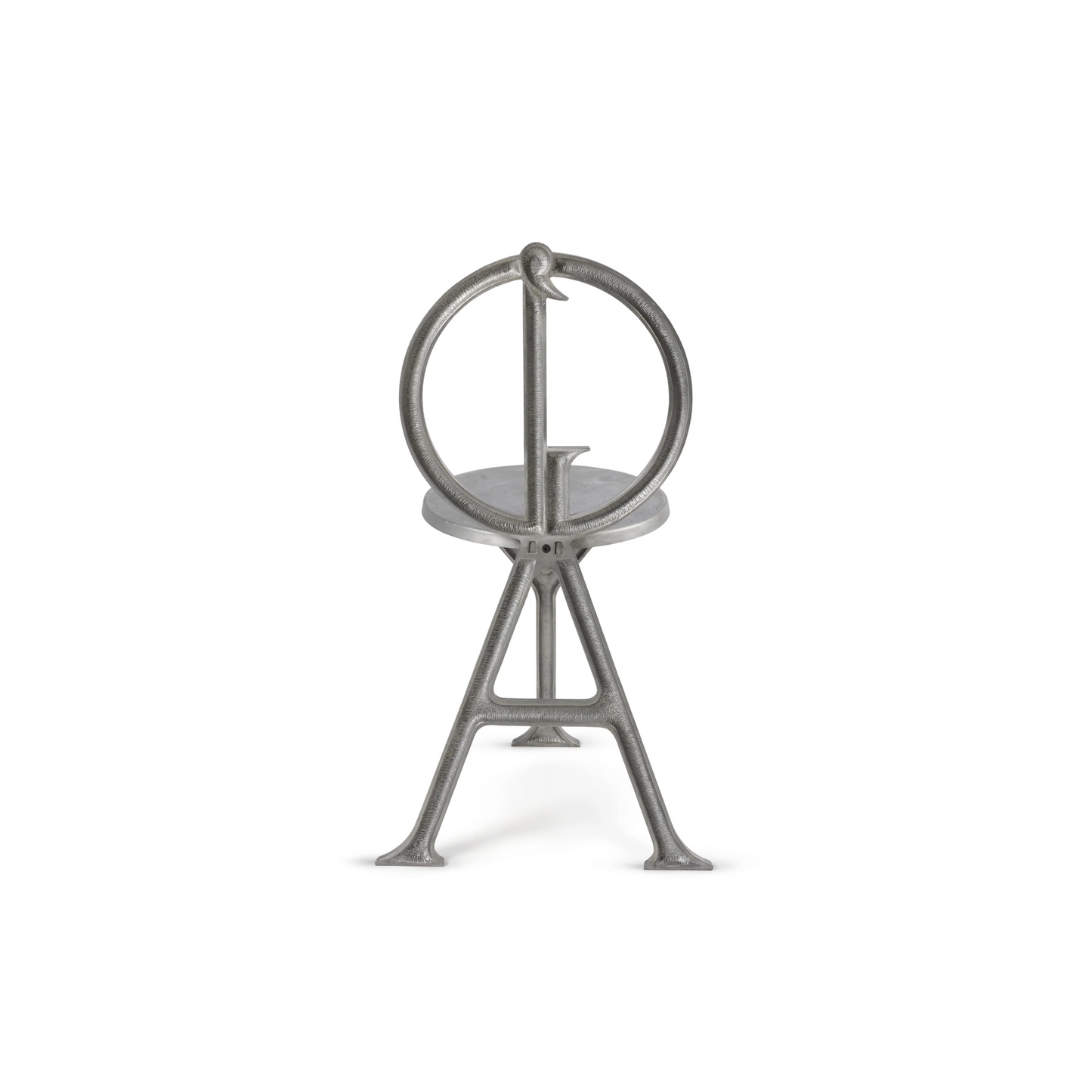 Three-section cast aluminium construction of the 1988 G'Day Chair, Central Foundry