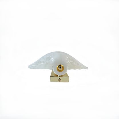 Pair of Vintage White Murano Shell Wall Lights by La Murrina - 2 Pairs Available - alternate angle