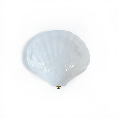 Single White Murano Shell Wall Light by La Murrina