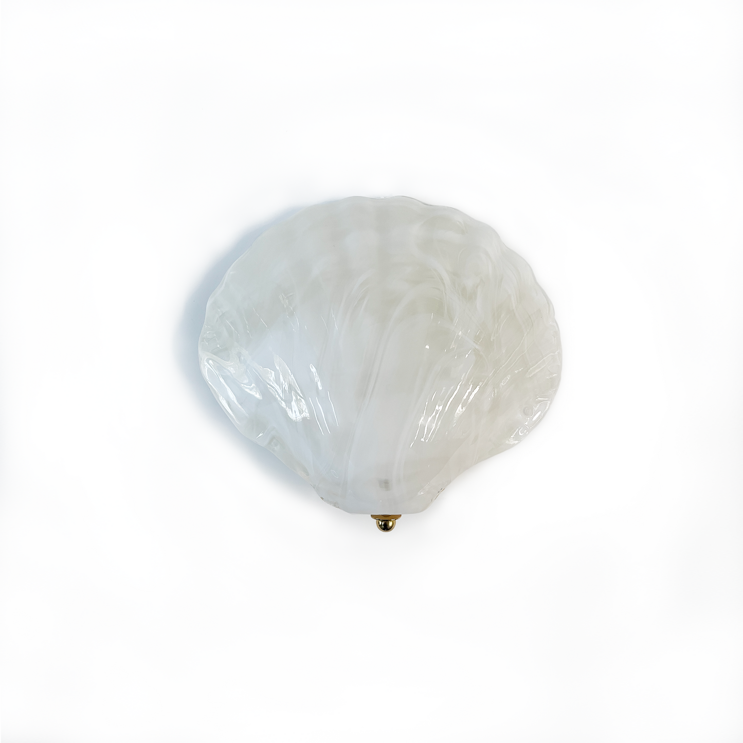 Single White Murano Shell Wall Light by La Murrina