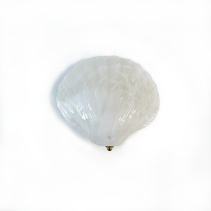 Single White Murano Shell Wall Light by La Murrina