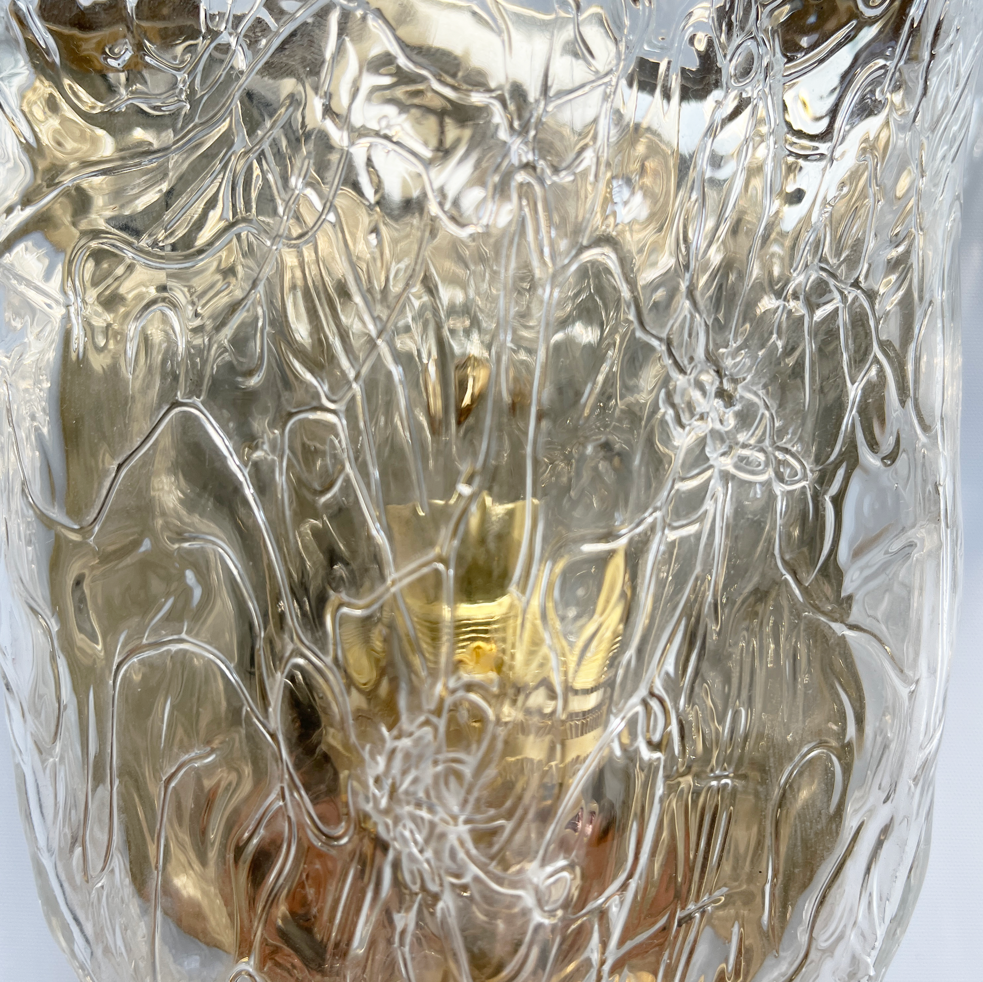 Murano Graffiti Glass Sconce by La Murrina - detail view