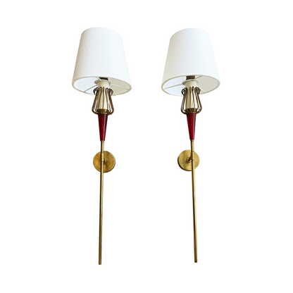 Pair of Maison Lunel Wall Lights