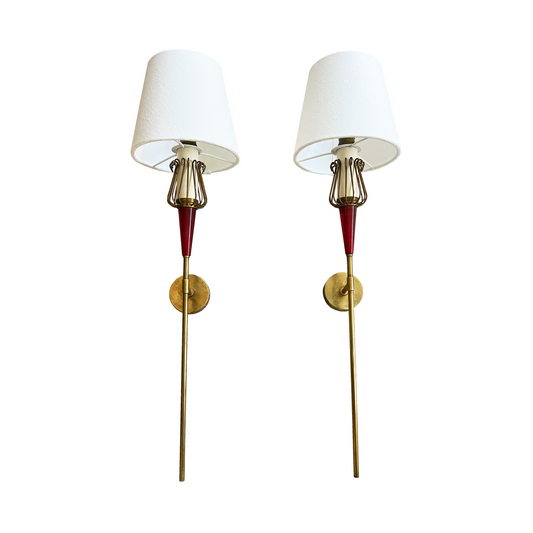 Pair of Maison Lunel Wall Lights