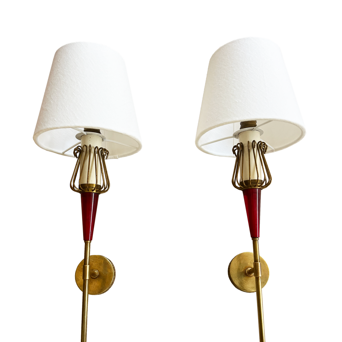Pair of Maison Lunel Wall Lights