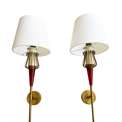 Pair of Maison Lunel Wall Lights