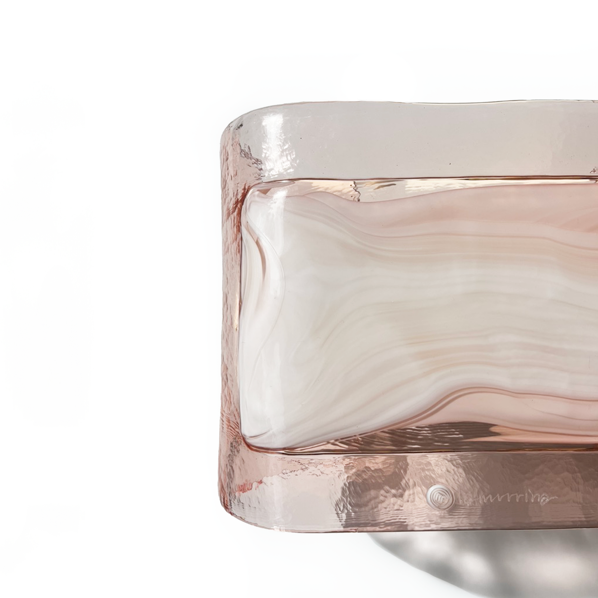 Pink Murano Glass Wall Light by La Murrina - detail view