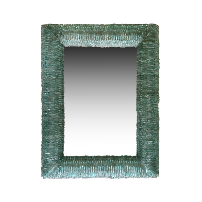 Vintage Segmented Glass Mirror