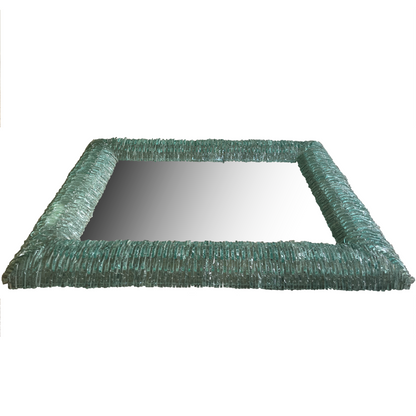 Vintage Segmented Glass Mirror